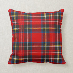 Royal Stewart Tartan Plaid Scottish Pattern Throw Pillow