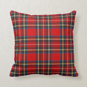 Royal Stewart Tartan Plaid Scottish Pattern Throw Pillow