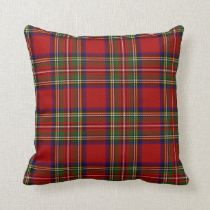 Royal Stewart Tartan Plaid Scottish Pattern Throw Pillow