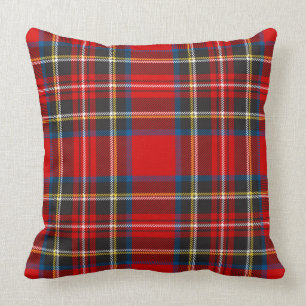 Royal Stewart Tartan Plaid Scottish Pattern Throw Pillow