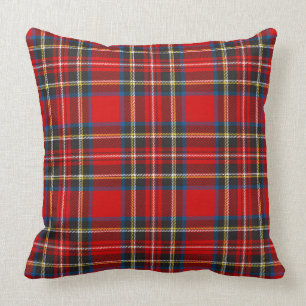 Royal Stewart Tartan Plaid Scottish Pattern Throw Pillow