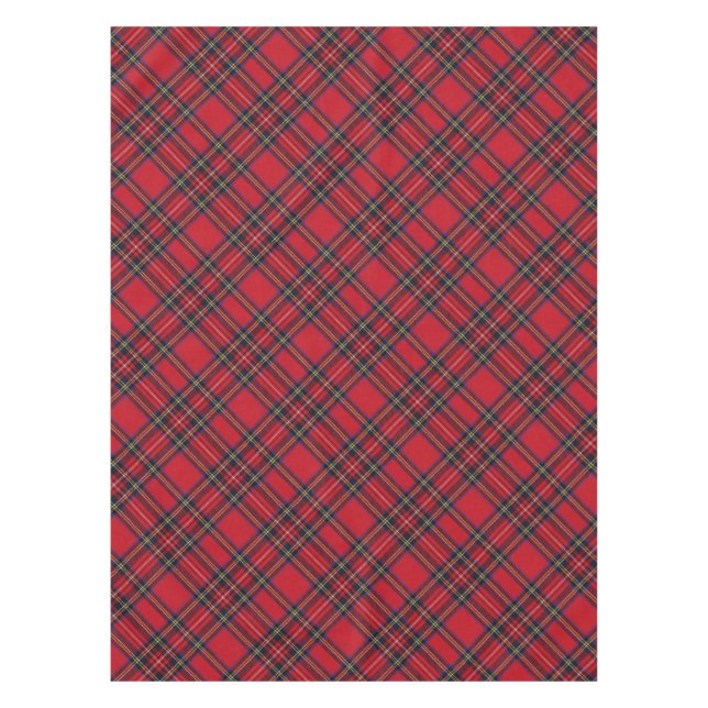 Royal Stewart Tartan Plaid Table Cloth (Front)