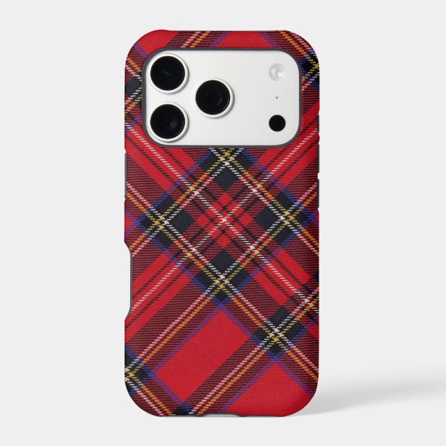 Royal Stewart tartan red black plaid (Verso)
