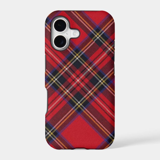 Royal Stewart tartan red black plaid (Back)