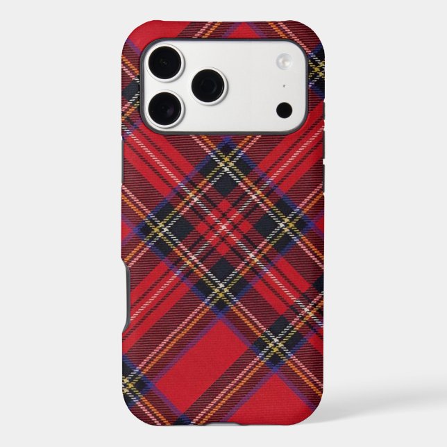 Royal Stewart tartan red black plaid (Verso)