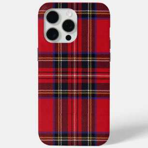 Royal Stewart tartan red black plaid iPhone 15 Pro Max Case