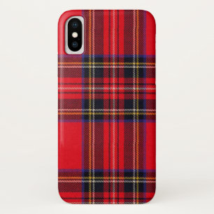 Royal Stewart tartan red black plaid iPhone X Case