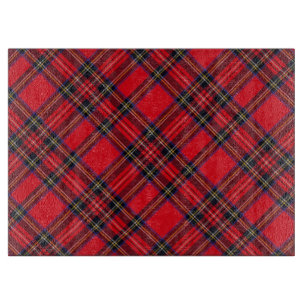 Royal Stewart tartan red black plaid Cutting Board