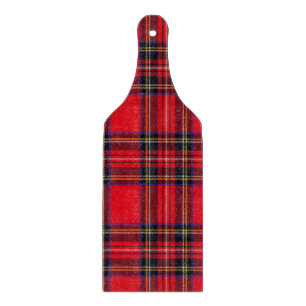 Royal Stewart tartan red black plaid Cutting Board