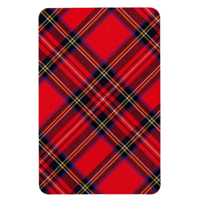 Royal Stewart tartan red black plaid Magnet (Vertical)