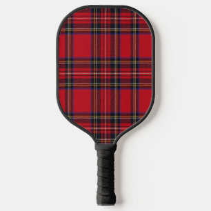 Royal Stewart tartan red black plaid Pickleball Paddle
