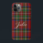 Royal Stewart Tartan Red Green Plaid Pattern iPhone 11 Pro Case<br><div class="desc">Traditional Red and green Royal Stewart Tartan Pattern</div>