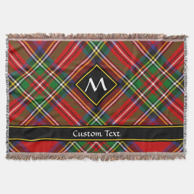 Royal Stewart Tartan Throw Blanket (Front)