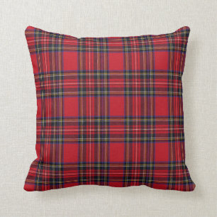 Royal Stewart Tartan Throw Pillow