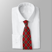 Royal Stewart Tartan Tie (Tied)