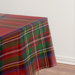 Royal Stewart Tartan Traditional Plaid Tablecloth