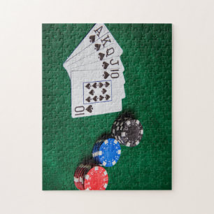 Royal Straight Flush Jigsaw Puzzle