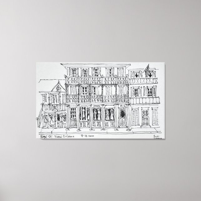 Royal Street, French Quarter | New Orleans Canvas Print (Front)