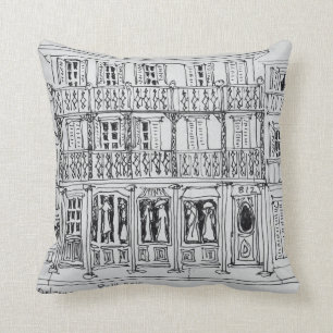 Royal Street, French Quarter   New Orleans Throw Pillow