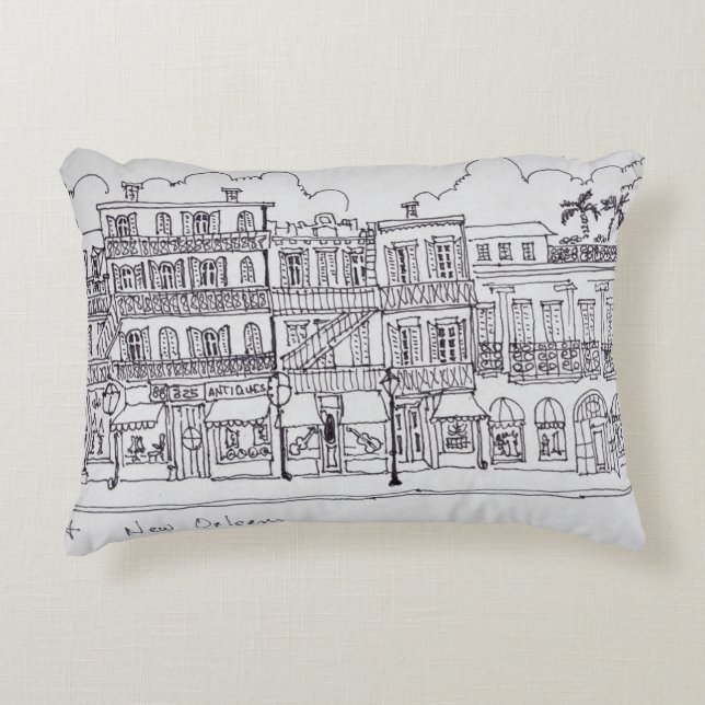 Royal Street | New Orleans, Louisiana Accent Pillow (Front)