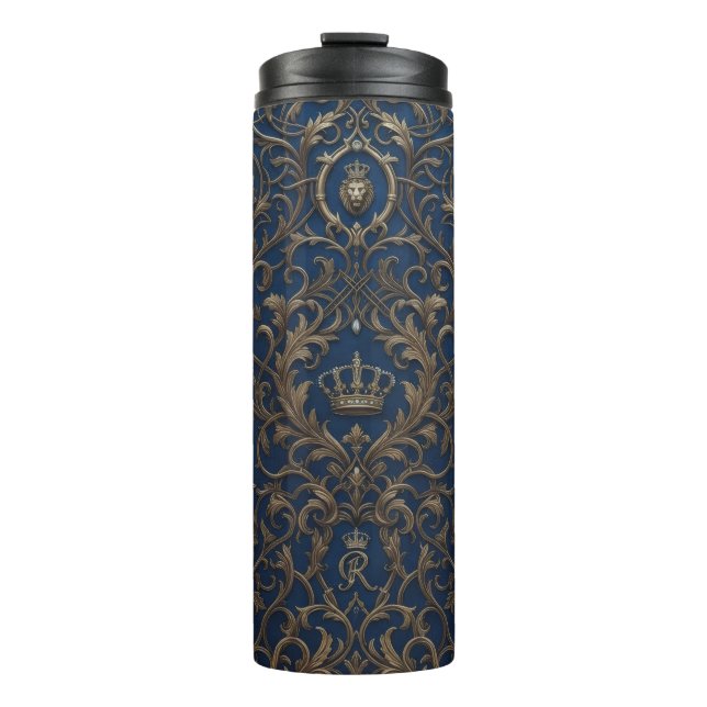 royal style pattern thermal tumbler (Front)