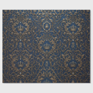 royal style pattern wrapping paper
