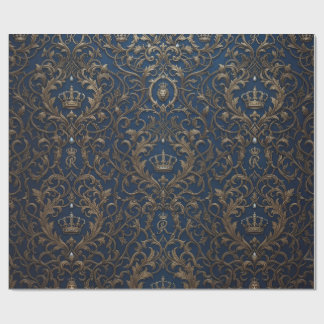 royal style pattern wrapping paper
