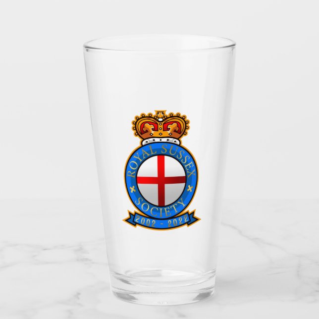 Royal Sussex Society Glass with Logo (Front)