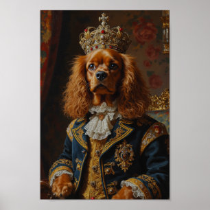 Royal Sussex Spaniel Portrait Poster