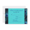 Royal Teal Blue Peacock Wedding RSVP