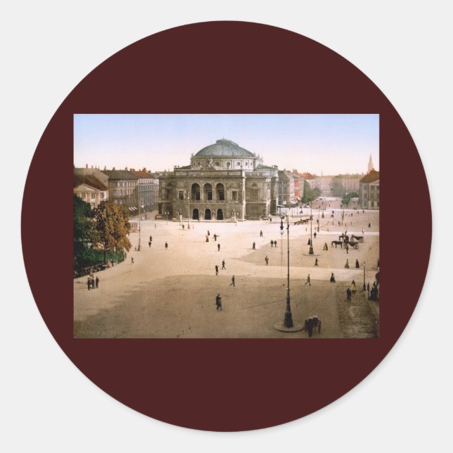 Royal Theatre Copenhagen Denmark Classic Round Sticker (Front)