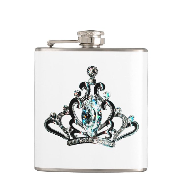“Royal Tiara” Hip Flask (Front)
