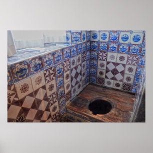Royal Toilet, Rosenborg Castle, Copenhagen Denmark Poster