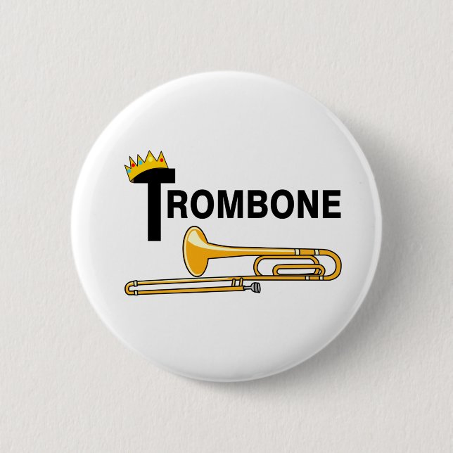 Royal Trombone 2 Inch Round Button (Front)