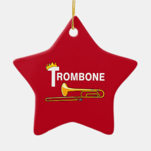 Royal Trombone Ceramic Ornament