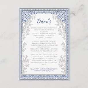 Royal Turkish Wedding Enclosure Card