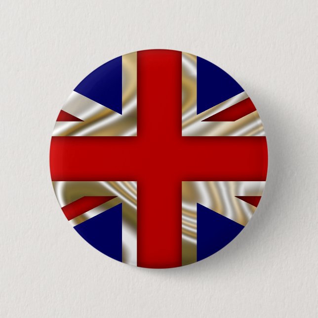 Royal Union Flag - Great Britain 2 Inch Round Button (Front)
