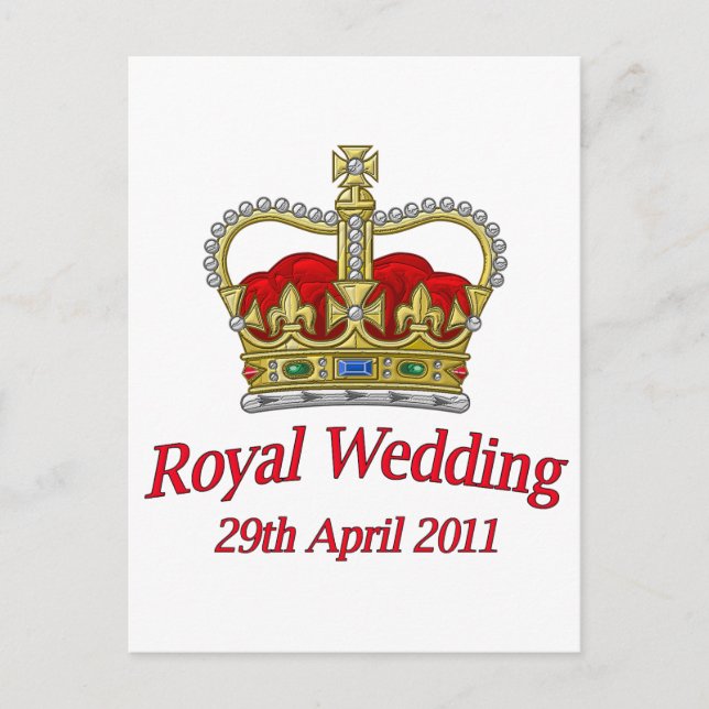 Royal Wedding 29th April 2011 Postcard (Front)