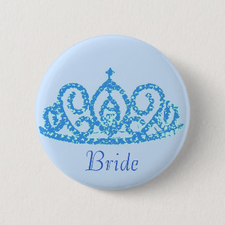 Royal Wedding/Bride's Tiara 2 Inch Round Button