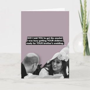 Royal Wedding funny card