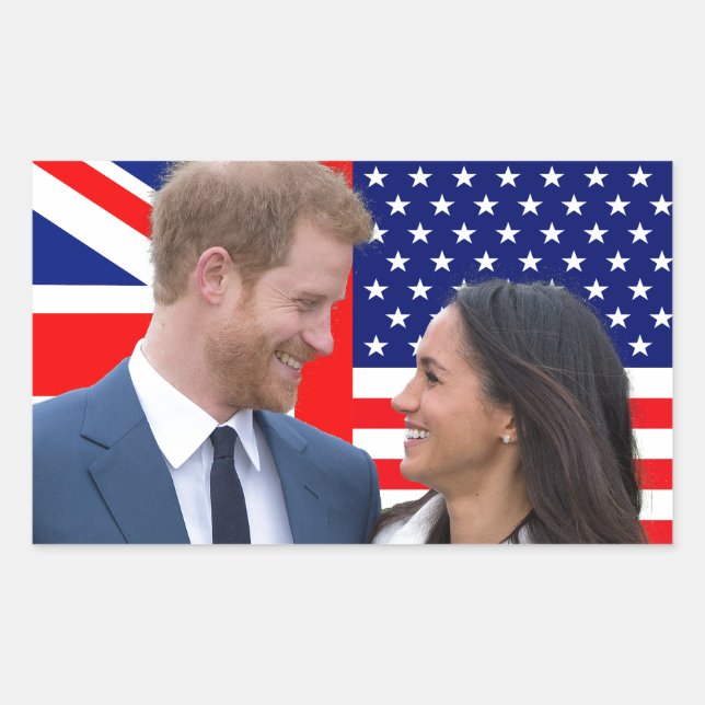 Royal Wedding Harry and Meghan Sticker (Front)