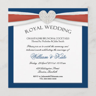 Royal Wedding House Party Invitations