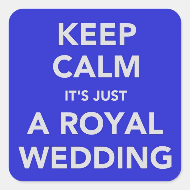 Royal wedding - Kate & William - 29th april 2011 Square Sticker (Front)