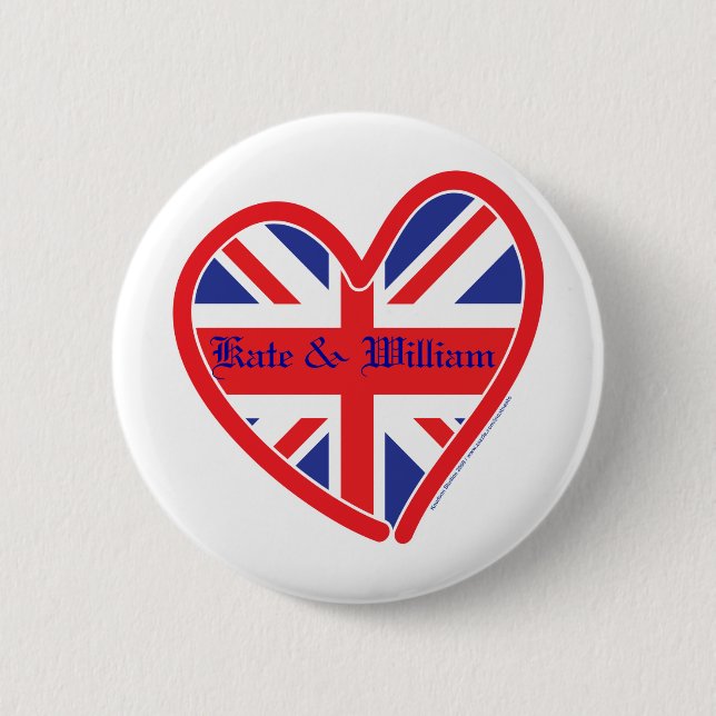 Royal Wedding/Kate & William 2 Inch Round Button (Front)