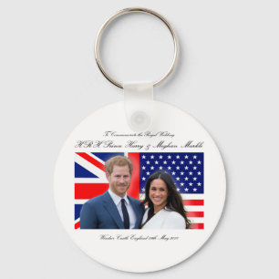 Royal Wedding Prince Harry and Meghan Markle Keychain