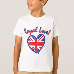 Royal Wedding, Royal Love, Union Jack Heart T-Shirt