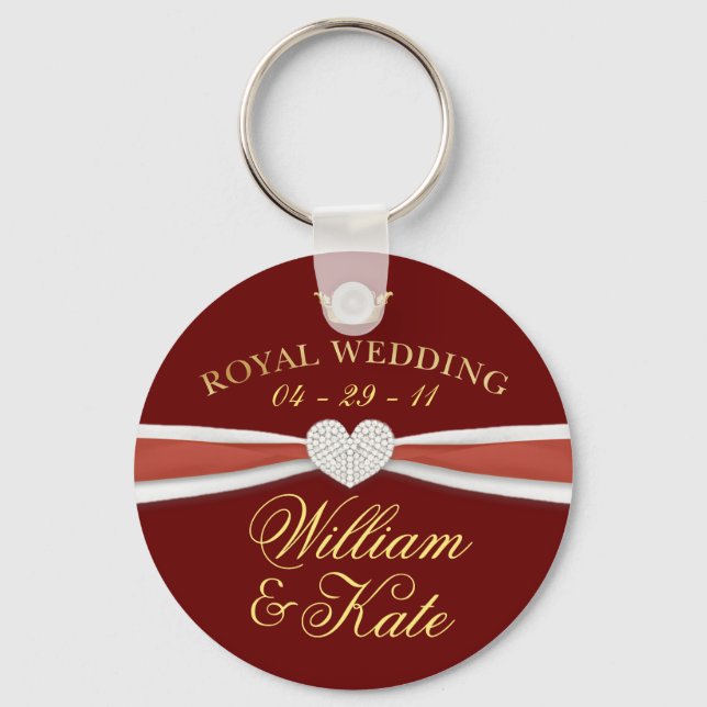 Royal Wedding - William & Kate Keepsake Gifts Keychain (Front)