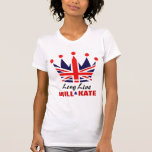 Royal Wedding - William & Kate Shirt<br><div class="desc">Join the world in celebrating the royal wedding of Prince William and Catherine "Kate" Middleton. This shirt says LONG LIVE WILL & KATE. A British crown shows support to the British Monarchy and its future king and queen. Great souvenirs to commemorate a wonderful occasion!</div>