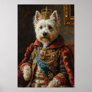 Royal West Highland White Terrier Portrait Poster