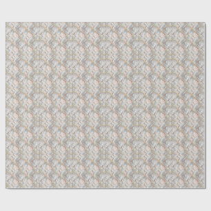 Royal White Marble Stone & Gold Vein Pattern Art Wrapping Paper